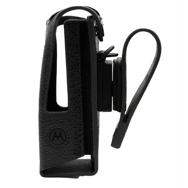 Motorola Hard Leather Carry Case with 3″ Swivel Belt Loop for R5 NKP - Image 2