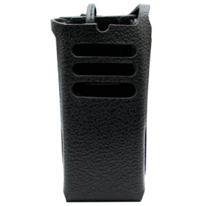Motorola Hard Leather Carry Case with 3″ Fixed Belt Loop for R5 for NKP