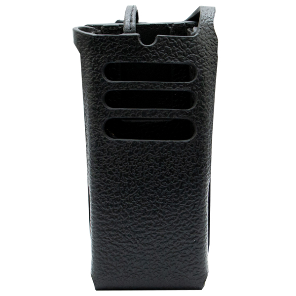 Motorola Hard Leather Carry Case with 3″ Fixed Belt Loop for R5 for NKP