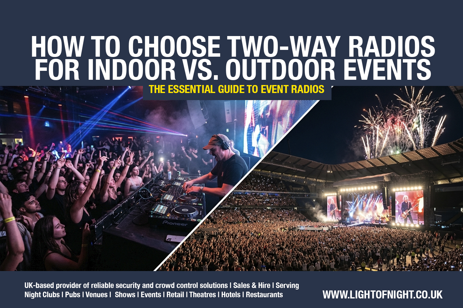 How to Choose Two-Way Radios for Indoor vs. Outdoor Events